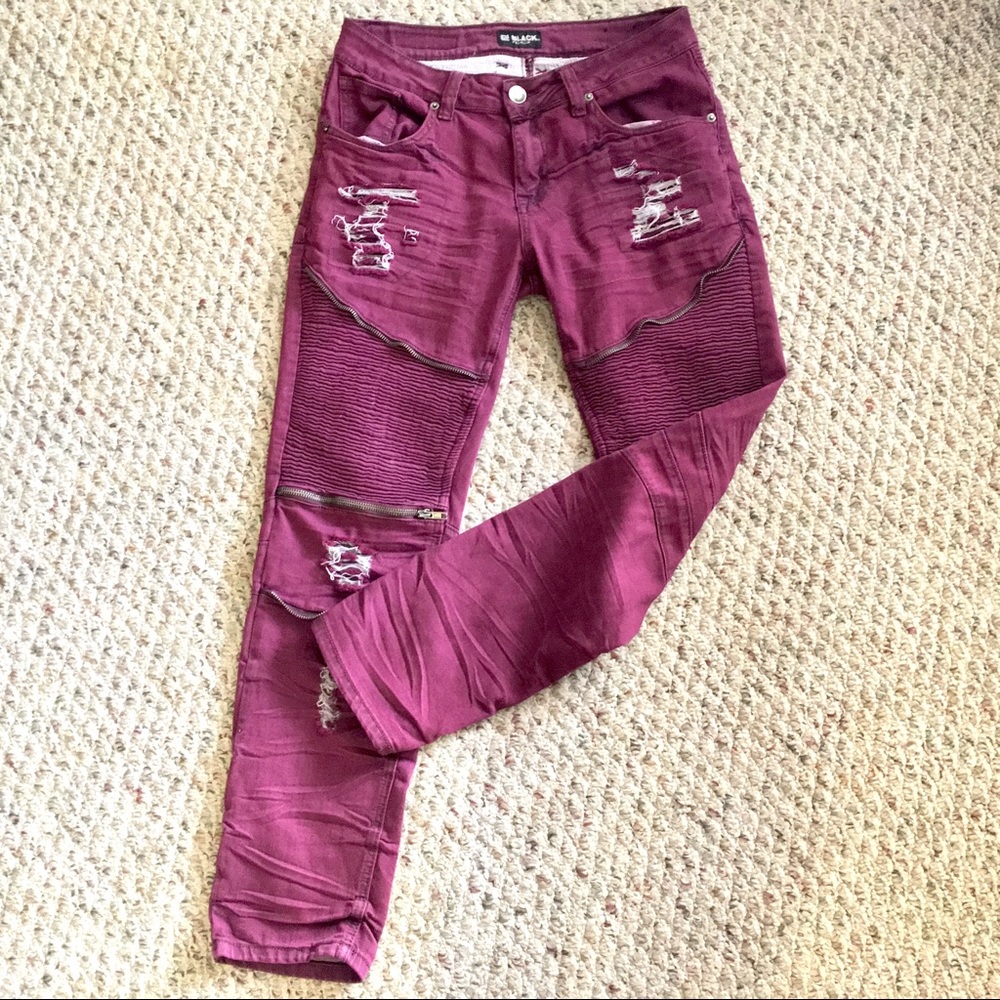 Rue 21 Jeans Biker Style like new